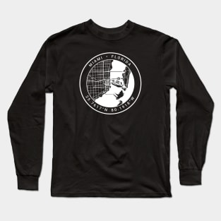 Miami Map Long Sleeve T-Shirt